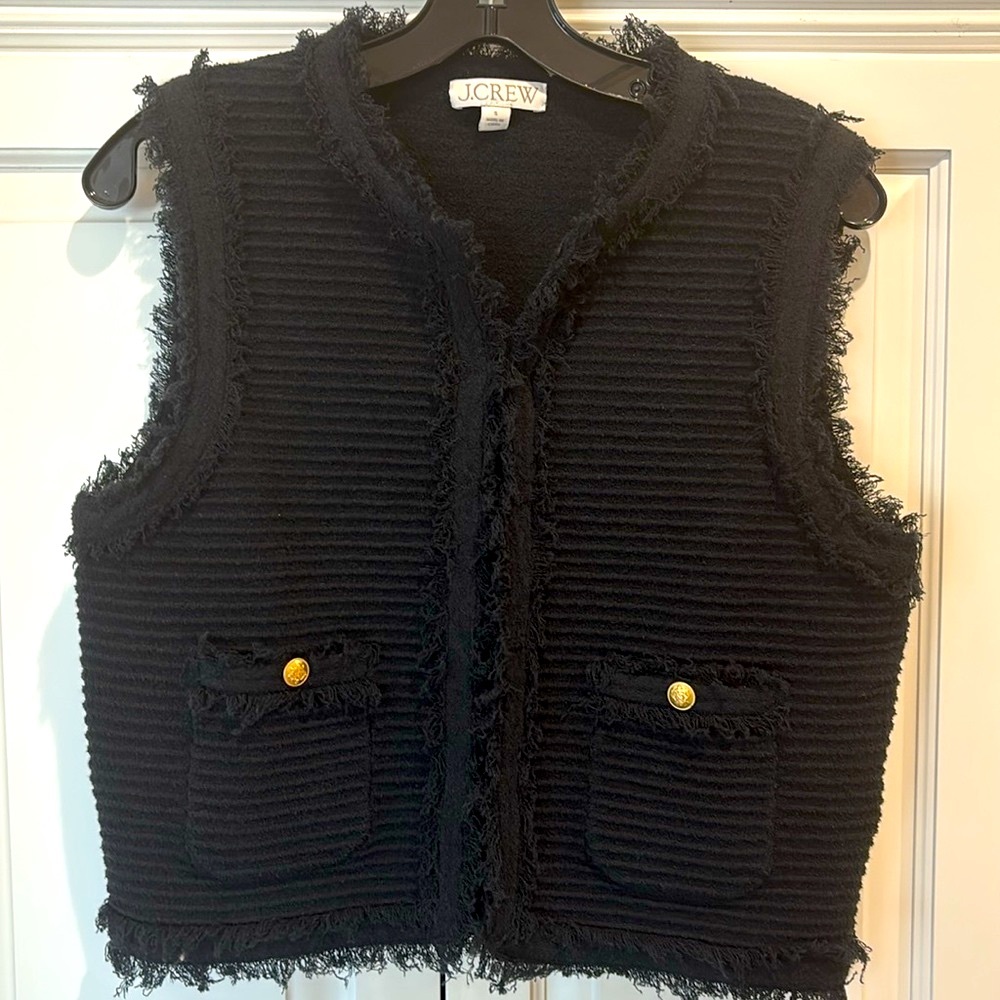 NWOT J.Crew gold button boucle Vest - Picture 3 of 9